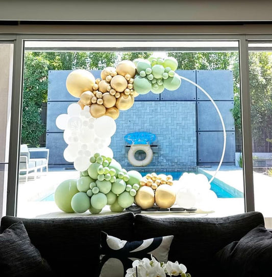 3m Balloon Garland on Hoop Stand