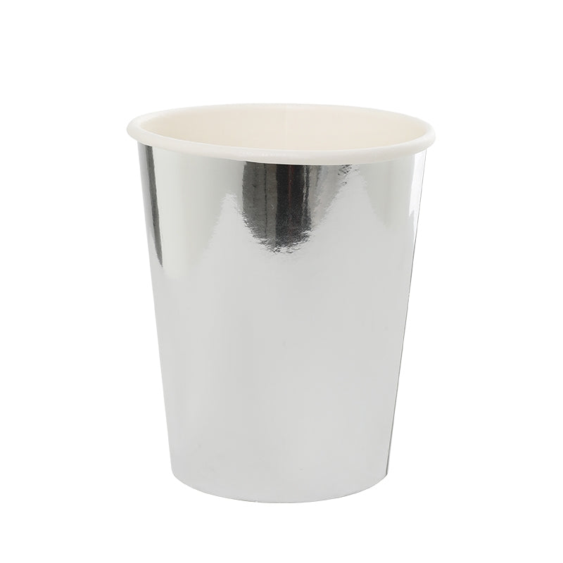 Metallic Silver Paper Cup 10k – Brighton Party Hut