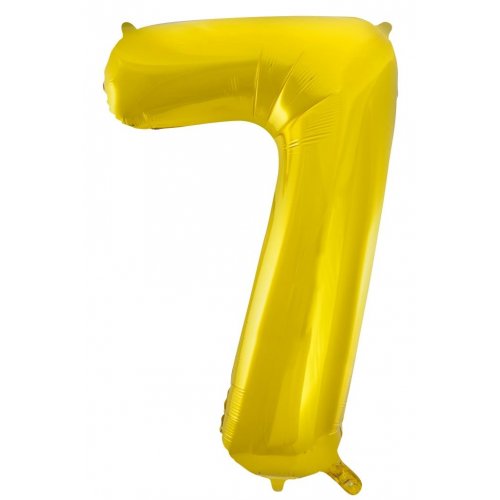 Number 7 Helium Foil Balloon - Assorted Colours