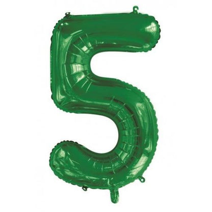 Number 5 Helium Foil Balloon - Assorted Colours