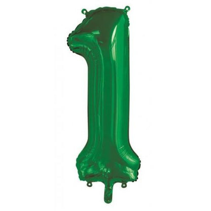 Number 1 Helium Foil Balloon - Assorted Colours