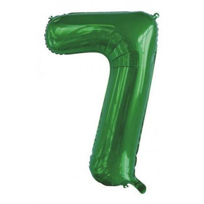 Number 7 Helium Foil Balloon - Assorted Colours