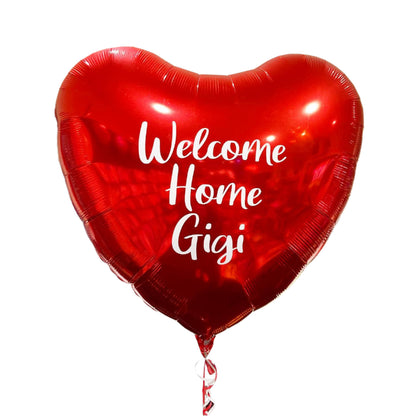 Heart Foil with Custom Vinyl Message