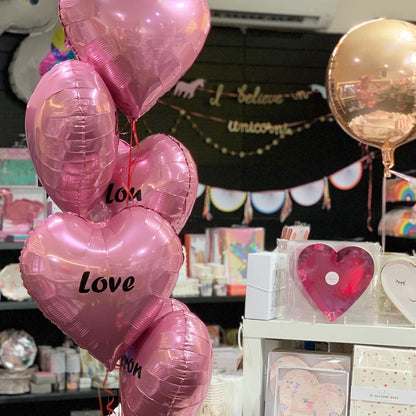 Heart Foil with Custom Vinyl Message