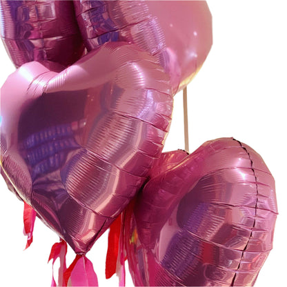 Heart Foil Balloons - Assorted Colours