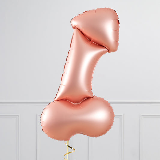 Naughty Hens Pink Foil Balloon FLAT