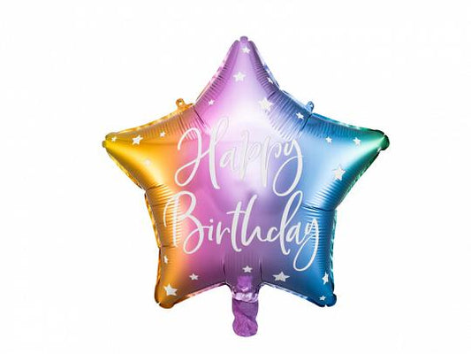 Happy Birthday Star - Rainbow