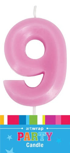 Pink Number Birthday Candle