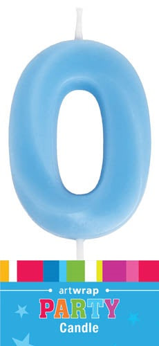 Blue Number Birthday Candle