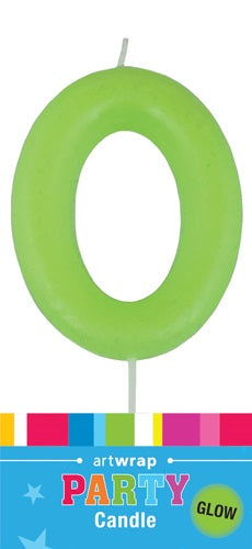 Glow in the Dark Number Birthday Candle