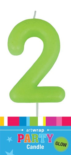 Glow in the Dark Number Birthday Candle