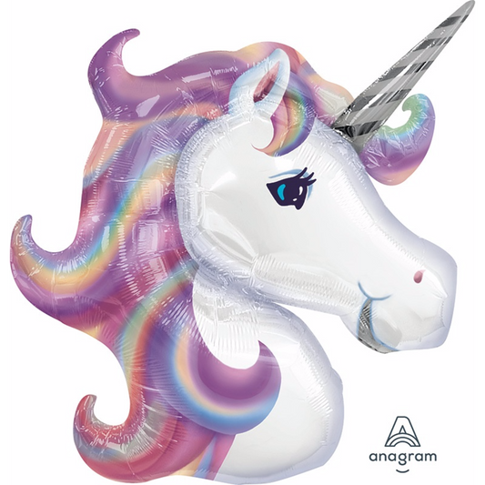 Rainbow Pastel Unicorn Foil Balloon