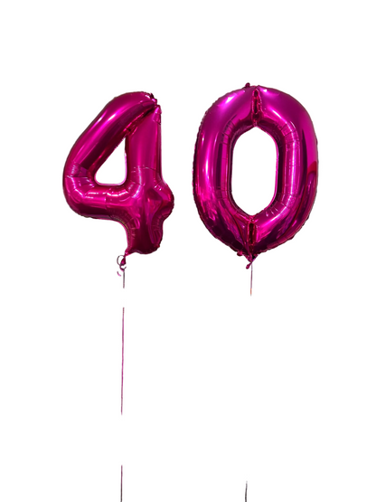 Double Digit Number Foil Balloons Set