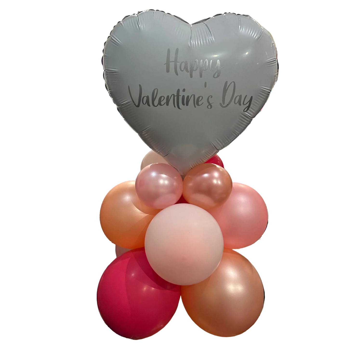 Custom Message Heart Table Cluster