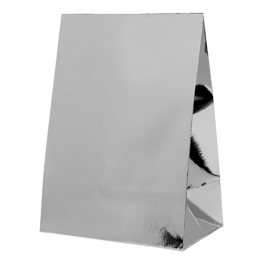 Silver Paper Party Bags 10pk