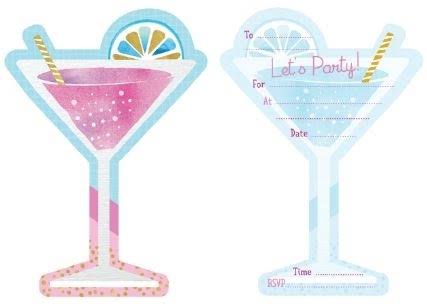 Cocktail Party Invites 8pk