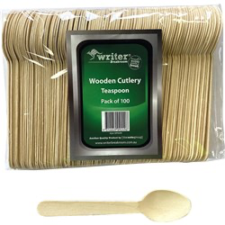 Wooden Cutlery Teaspoons 100pk