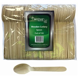 Wooden Cutlery Spoon 100pk