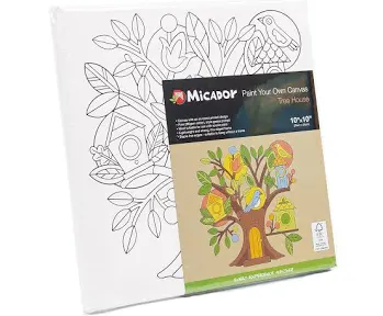 Micador Paint Your Own Canvas Tree House