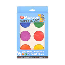 Washable Bright Paint Discs