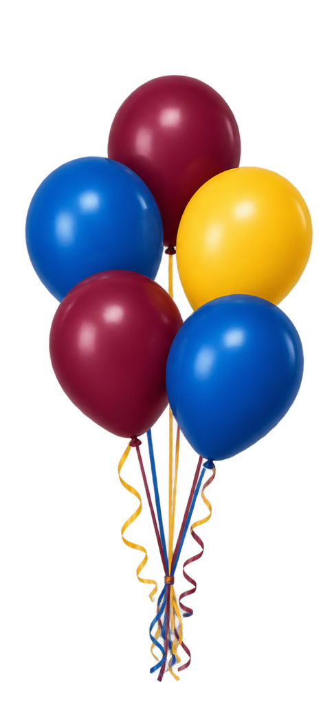 Brisbane Lions Small Balloon Bunch