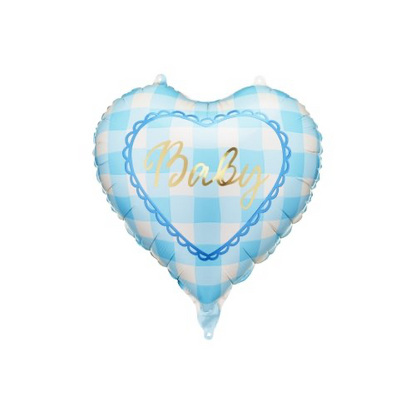 Baby Heart Foil Balloon INFLATED