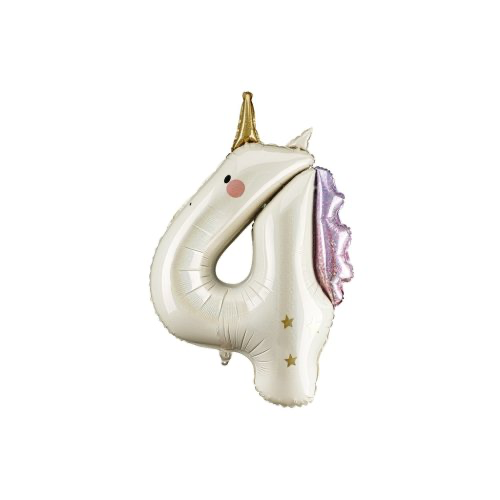 Unicorn Number INFLATED Foil Balloon