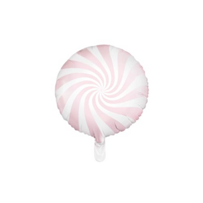 Candy Swirl Pastel Foil Balloon INFLATED
