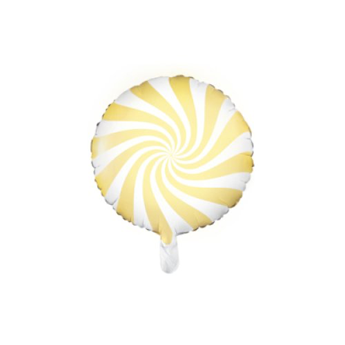 Candy Swirl Pastel Foil Balloon INFLATED