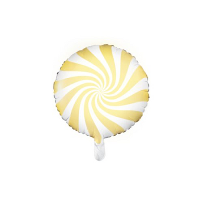 Candy Swirl Pastel Foil Balloon INFLATED
