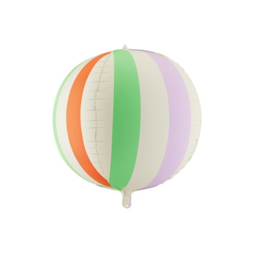 Striped Ball Foil Balloon INFLATED