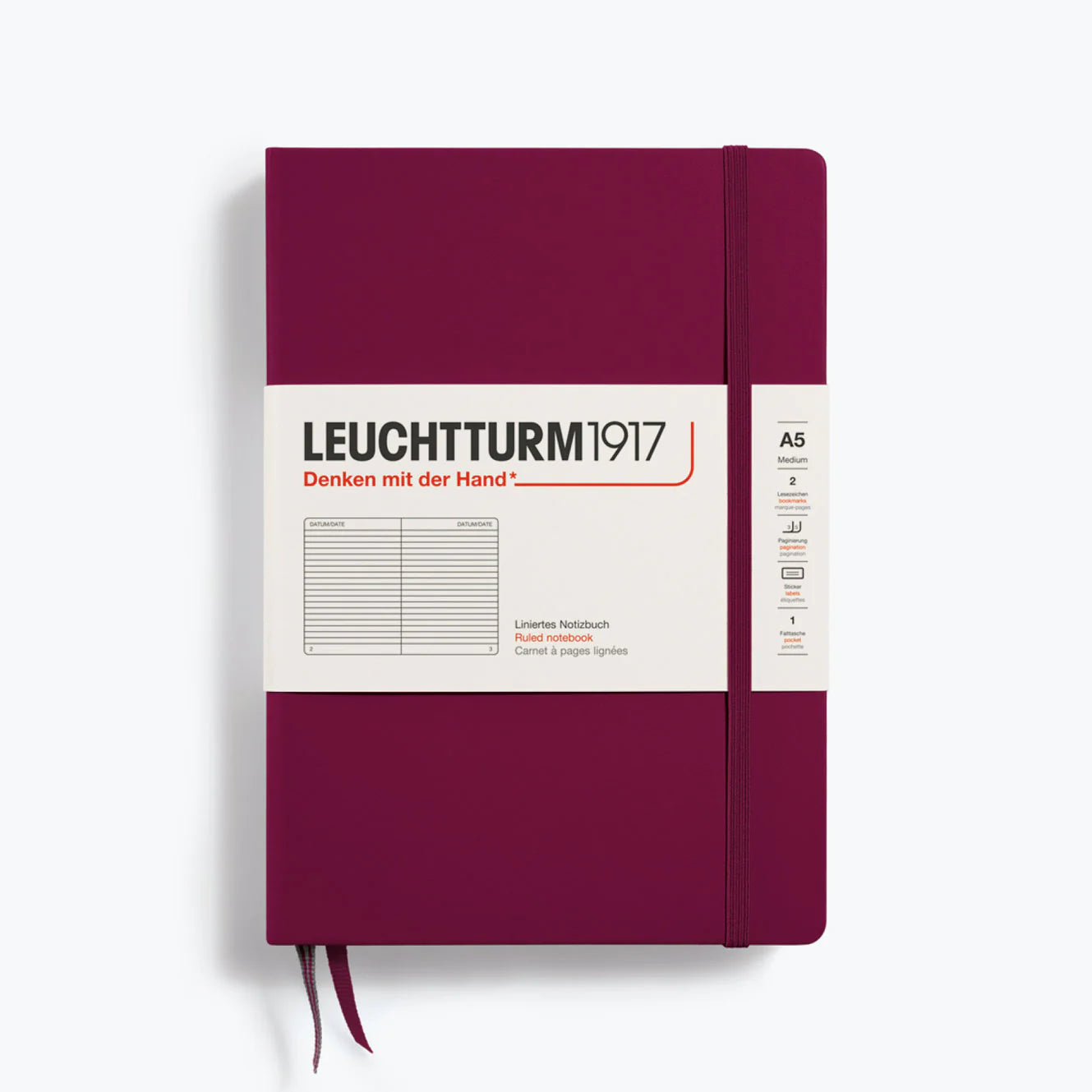 Leuchtturm A5 Lined Hardcover Notebook