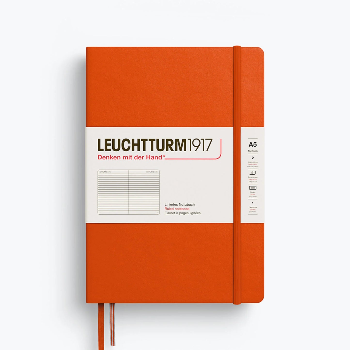 Leuchtturm A5 Lined Hardcover Notebook