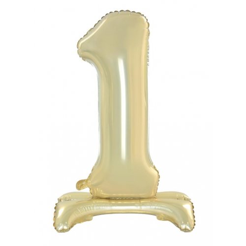Number 1 Air-Filled Standing Balloon - Assorted Colours