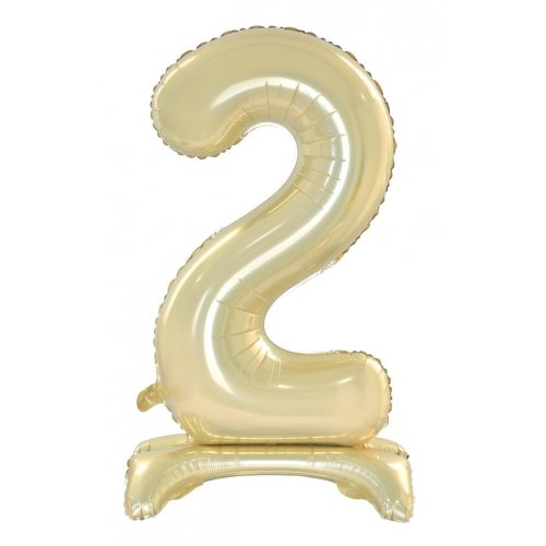 Number 2 Air-Filled Standing Balloon - Assorted Colours