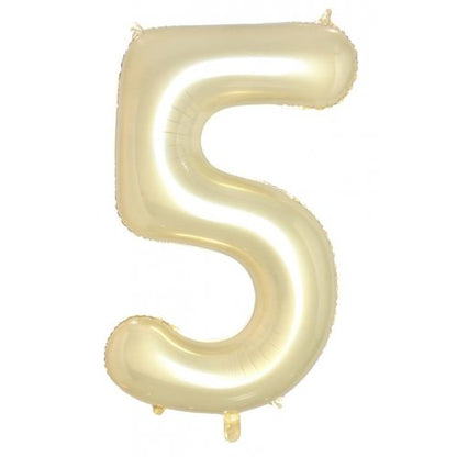 Number 5 Helium Foil Balloon - Assorted Colours