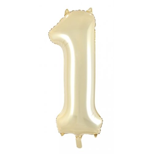 Number 1 Helium Foil Balloon - Assorted Colours