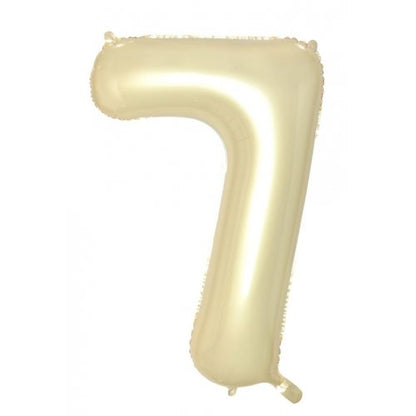 Number 7 Helium Foil Balloon - Assorted Colours