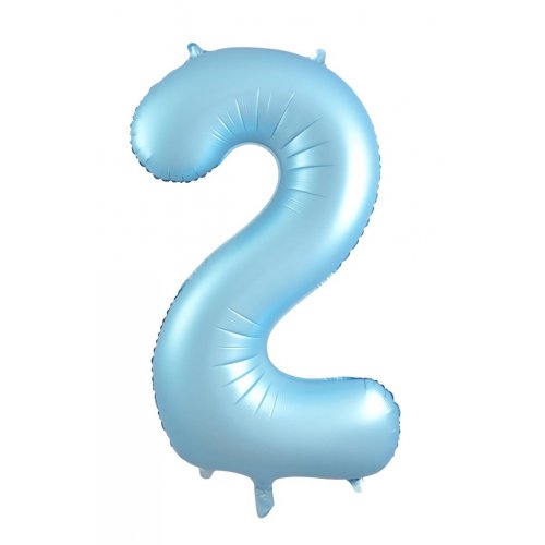Number 2 Helium Foil Balloon - Assorted Colours