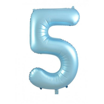 Number 5 Helium Foil Balloon - Assorted Colours