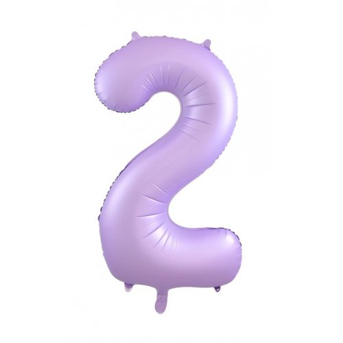 Number 2 Helium Foil Balloon - Assorted Colours
