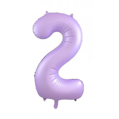 Number 2 Helium Foil Balloon - Assorted Colours