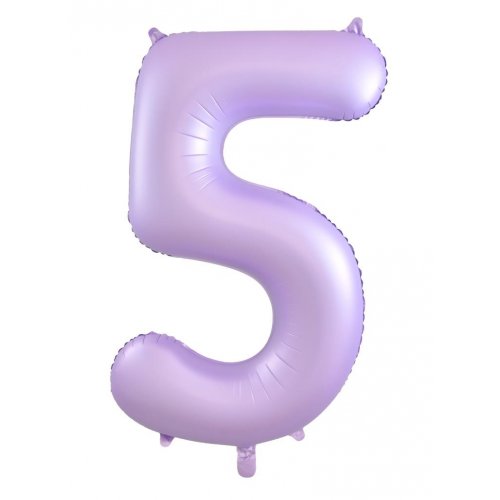 Number 5 Helium Foil Balloon - Assorted Colours