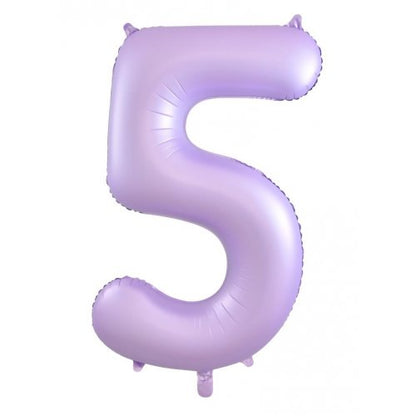 Number 5 Helium Foil Balloon - Assorted Colours