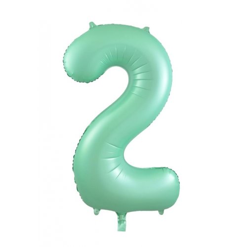 Number 2 Helium Foil Balloon - Assorted Colours
