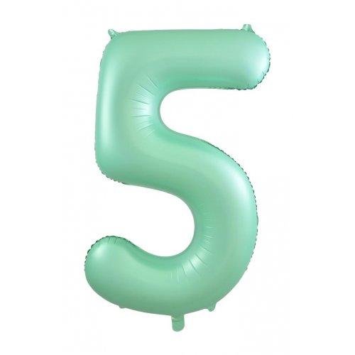 Number 5 Helium Foil Balloon - Assorted Colours