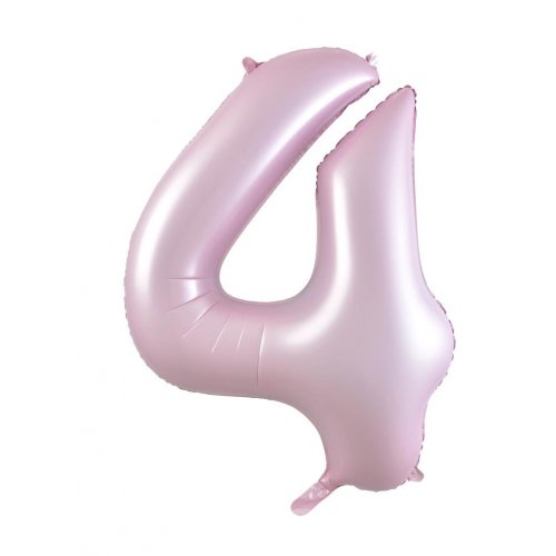 Number 4 Helium Foil Balloon - Assorted Colours