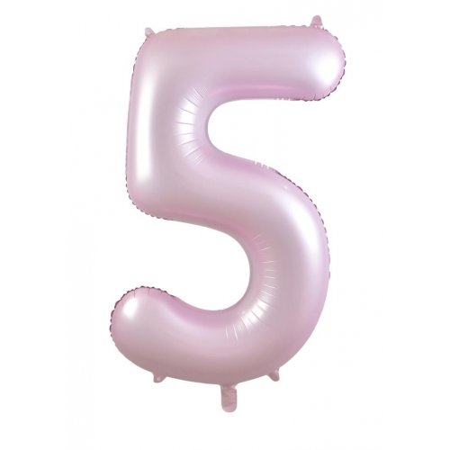 Number 5 Helium Foil Balloon - Assorted Colours