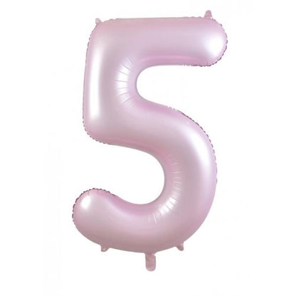 Number 5 Helium Foil Balloon - Assorted Colours