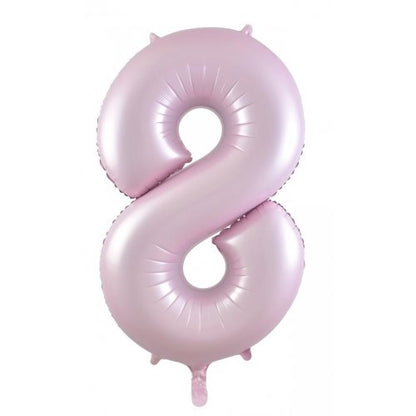 Number 8 Helium Foil Balloon - Assorted Colours